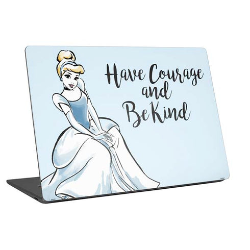 Disney Princess Cinderella Have Courage and Be Kind Art Universal Laptop 11in (8.8 x 6.2in) Skin